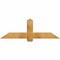 Ekena Millwork Eugene Rough Sawn Timber Gable Bracket, Western Red Cedar, 60"W x 20"H x 2"D x 6"F, 8/12 Pitch GBW060X20X0206EUG00RWR - alternate 1